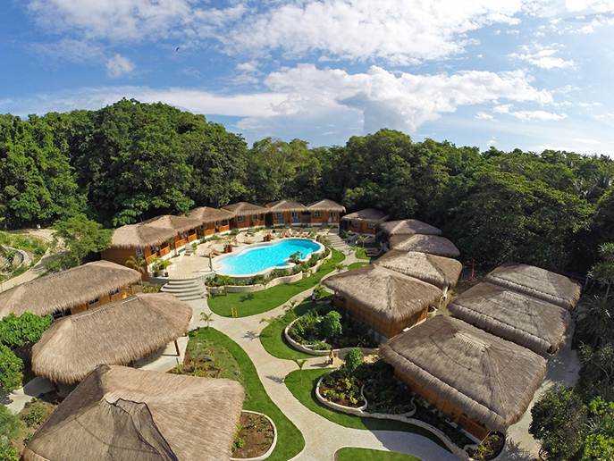 Magic Oceans Dive resort Bohol Philippines bungalows and pool
