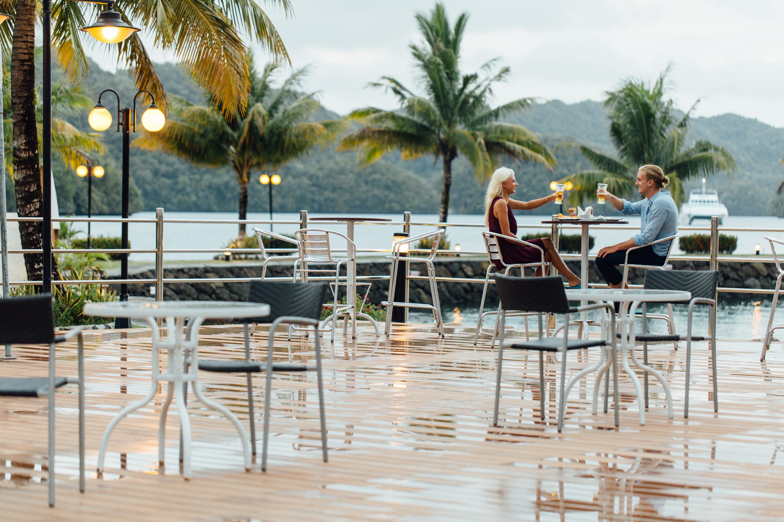 Palau Royal Resort - Palau, Micronesia outdoor lounge