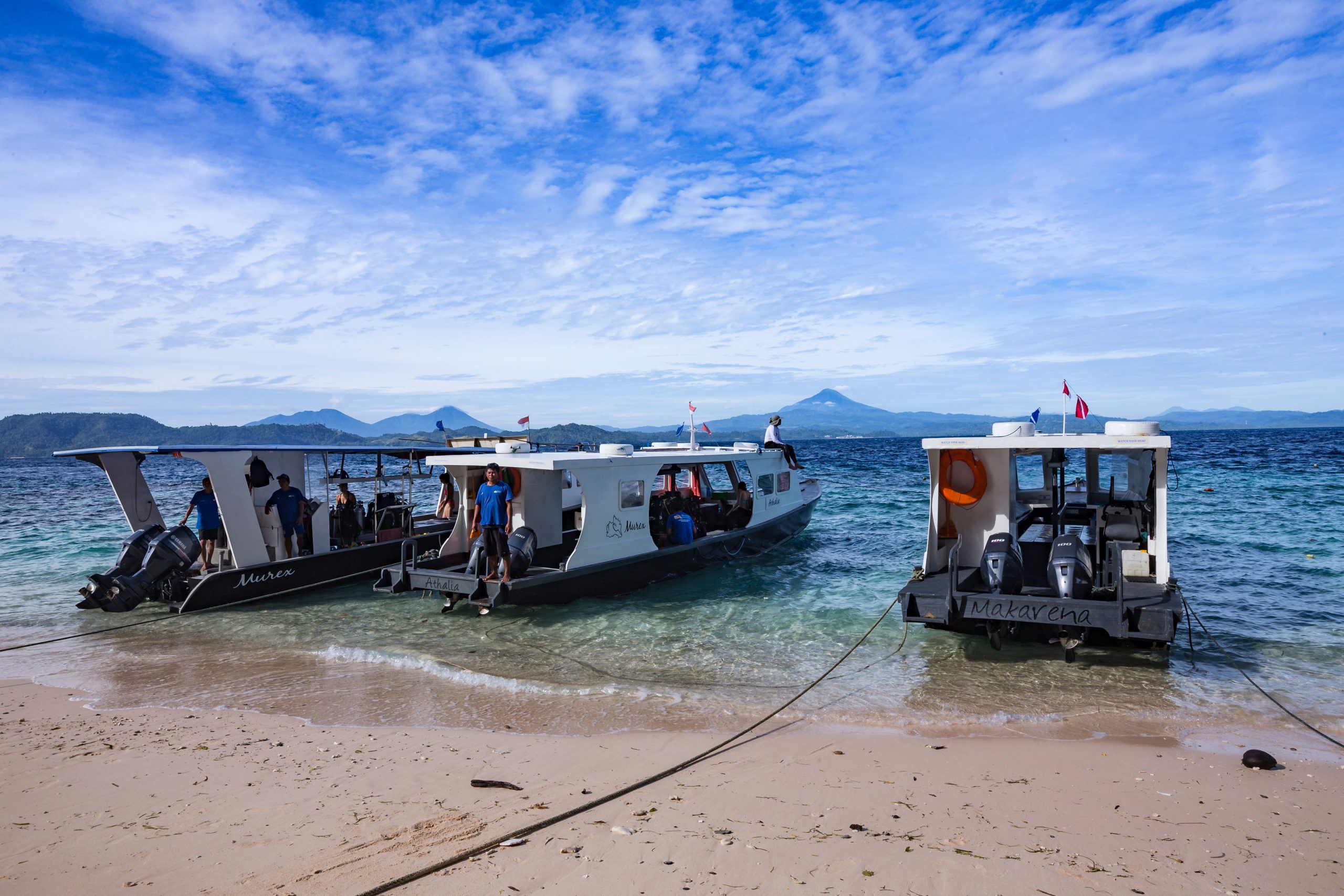 Murex Dive Resort Bangka Island - North Sulawesi, Indonesia scuba dive boats