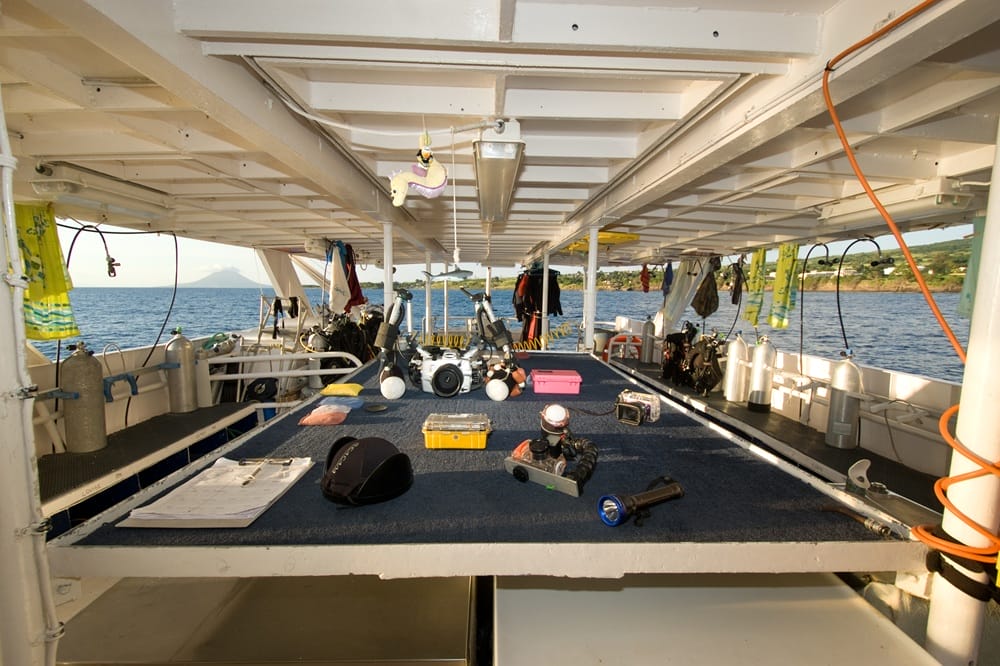 Caribbean Explorer II Liveaboard - Saba, St. Kitts on board camera station