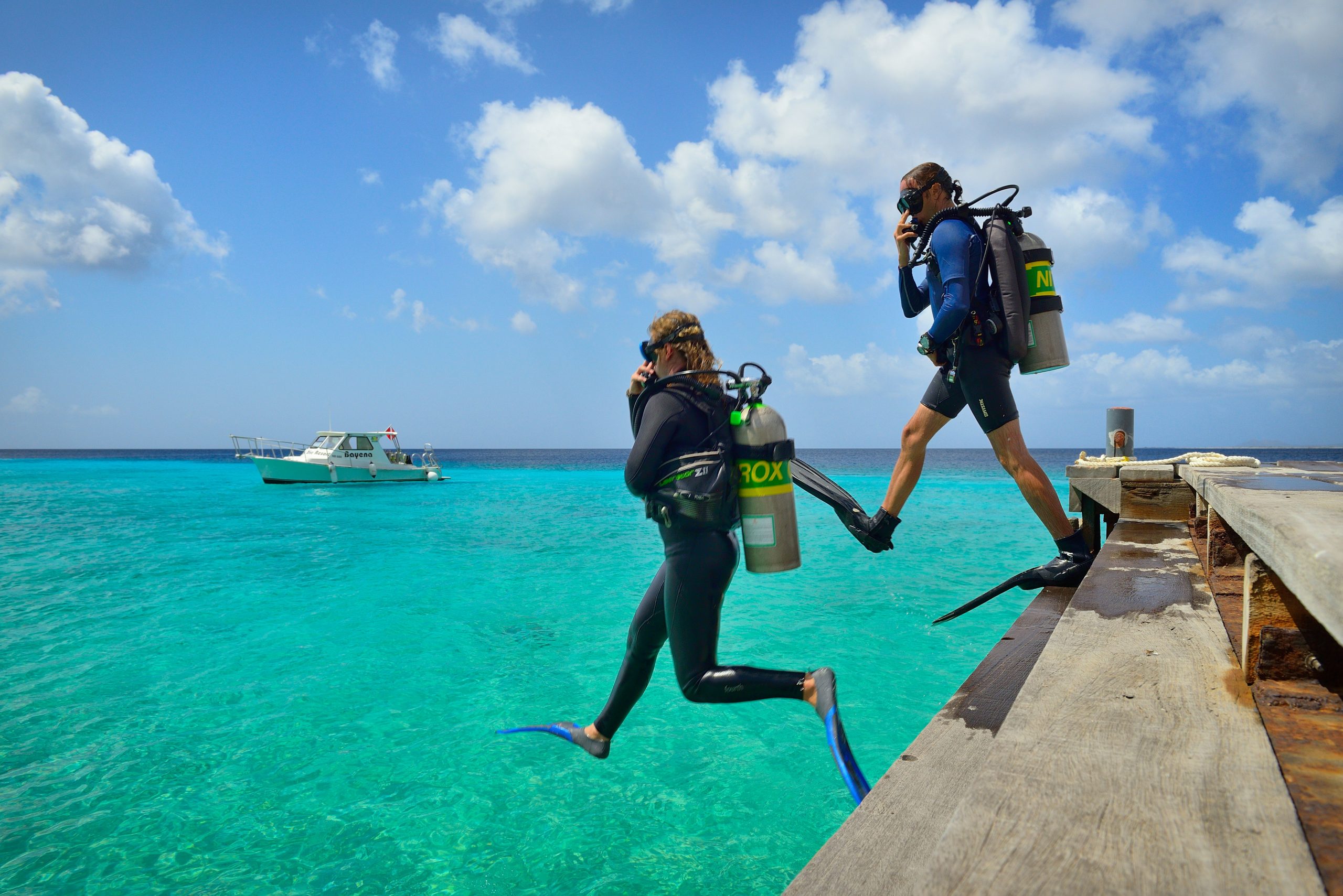 Belmar Bonaire Oceanfront Apartments, Bonaire dive dock