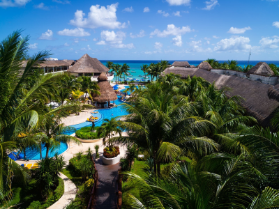 The Reef Coco Beach Riviera Maya Mexico Ariel Pool
