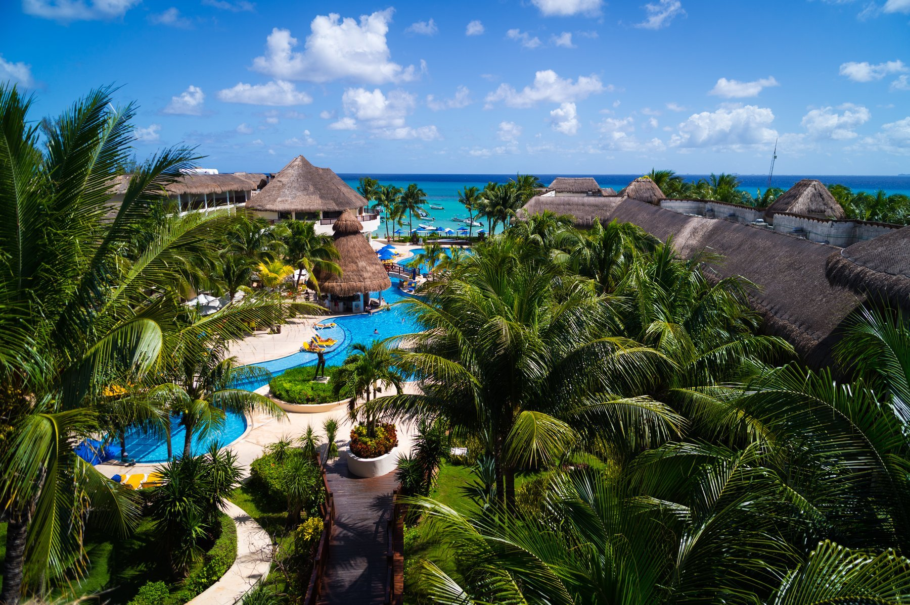 The Reef Coco Beach Riviera Maya Mexico Ariel Pool