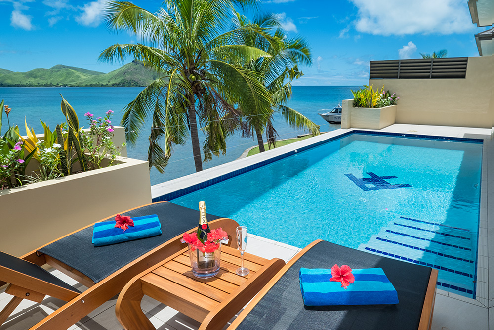 Volivoli Beach Resort, Fiji villa private pool