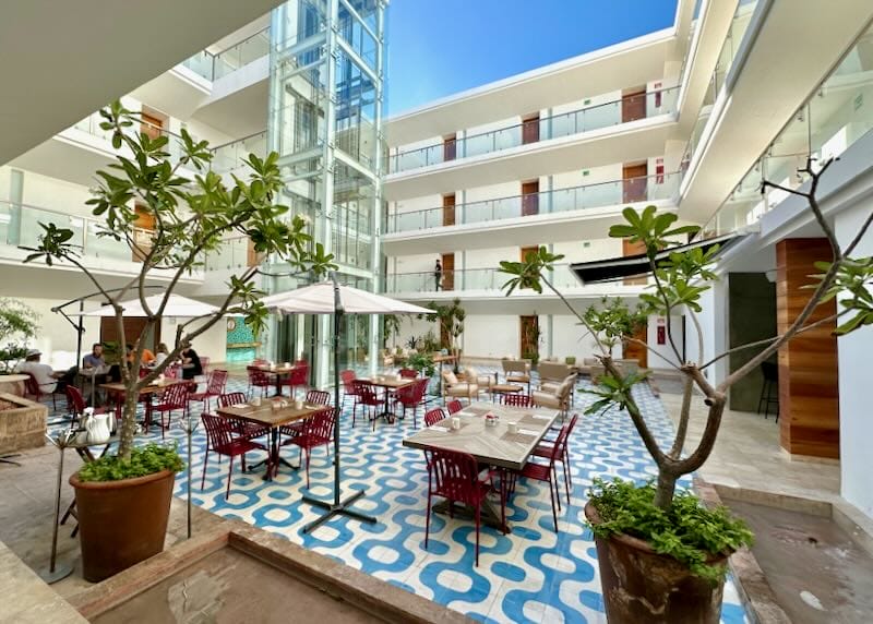 Hotel Catedral - La Paz, Mexico Courtyard